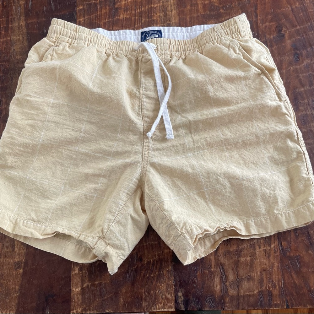 J. Crew Beige Flat Front Men's Shorts